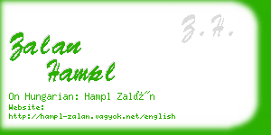 zalan hampl business card